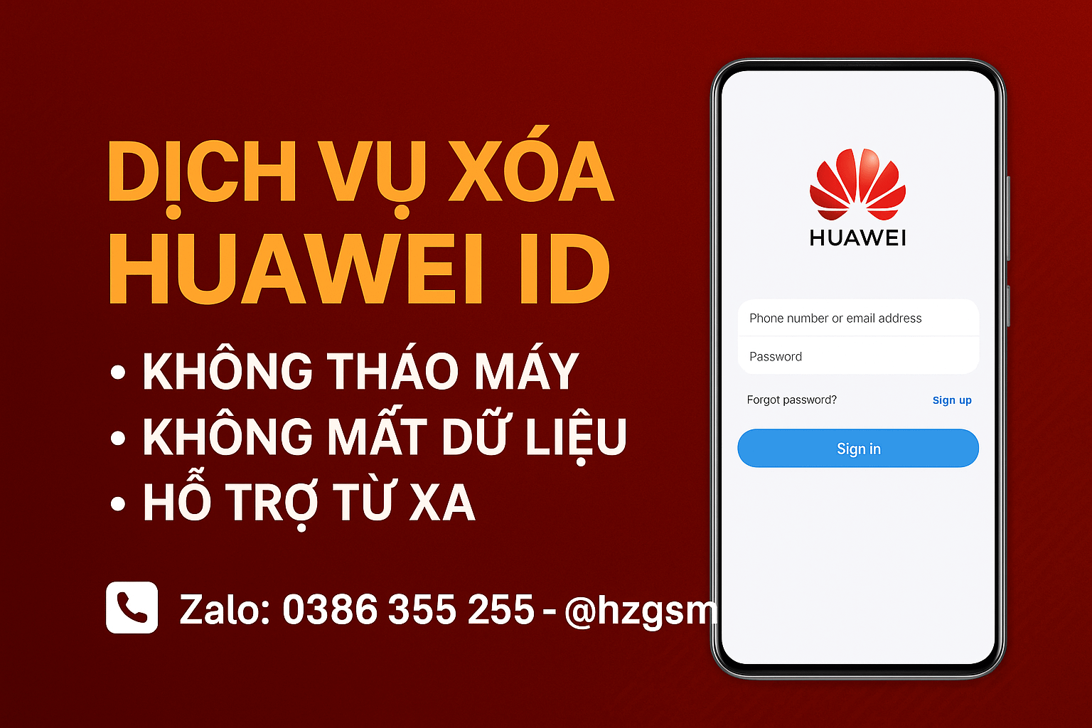 Giới Thiệu Dịch Vụ Xóa Huawei ID – Giải Pháp Chuyên Nghiệp và Đáng Tin Cậy